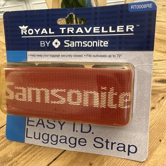 NEW Samsonite‎ Royal Traveller Luggage Strap RED RT0008RE Easy ID Airport Travel - Picture 2 of 7